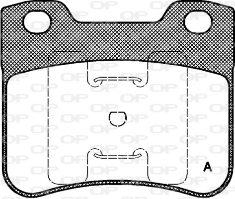 OPEN PARTS Комплект тормозных колодок, дисковый тормоз BPA0247.10